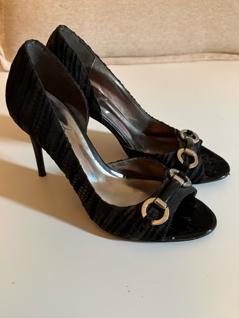 Carlos Santana Black Stiletto Heels Sz. 6.5